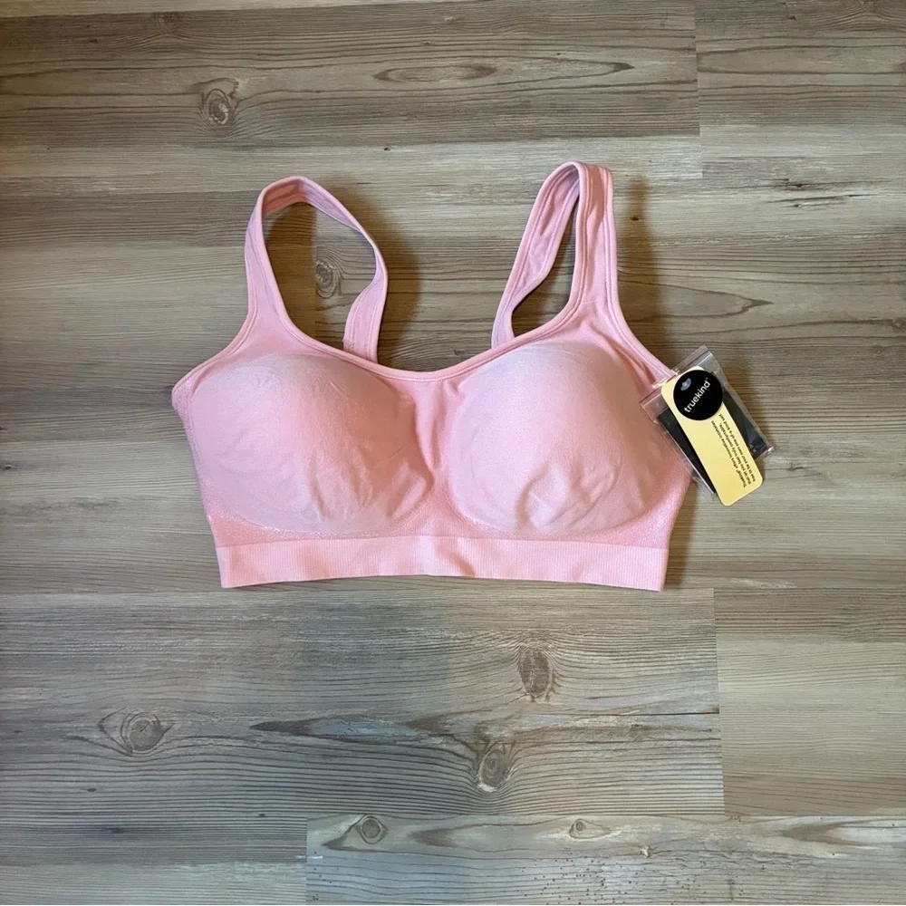 Truekind Daily comfort Wirefree Shaper bra Hook & Eye Rose tan Size XL NEW